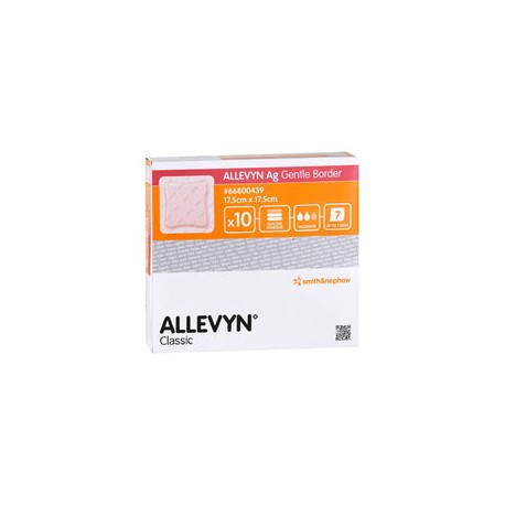 Smith & Nephew Allevyn Ag Gentle Border Apósito con Bordes de 17.5 CM X 17.5 CM