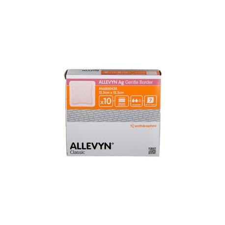 Smith & Nephew Allevyn Ag Gentle Border Apósito de Espuma Hidrocelular con Plata con Bordes de 12.5 CM X 12.5 CM